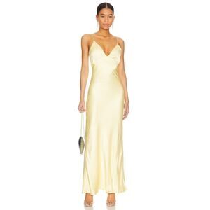 Bardot Capri Slip Dress - 4 Canary Yellow